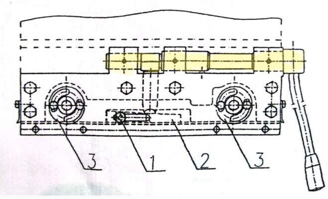نقشه مکانیکی شفت قفل کالسکه دریل بازو 80